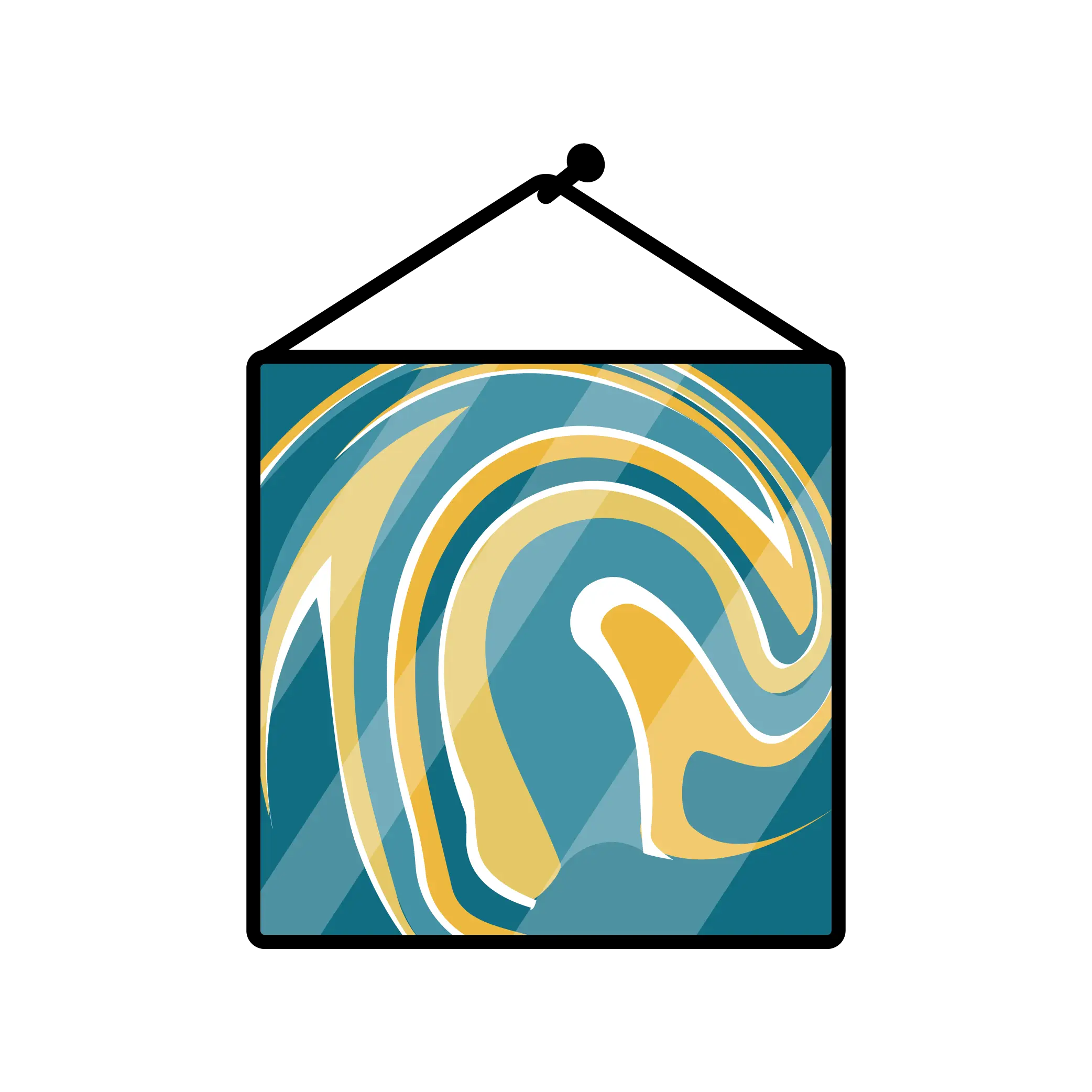 Illustration eines Kunstwerkes aus Epoxidharz Illustration eines Kunstwerkes aus Epoxidharz