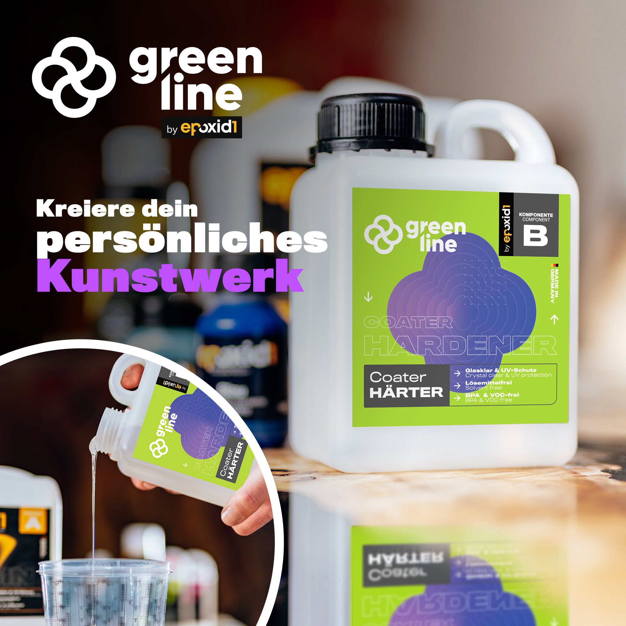 Coater Green Line Epoxidharz mit Härter