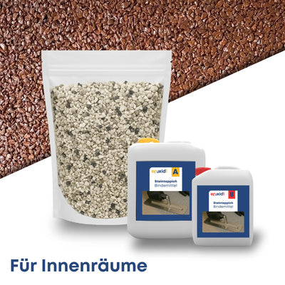 Steinteppich Set INNEN - Marrone Mogano