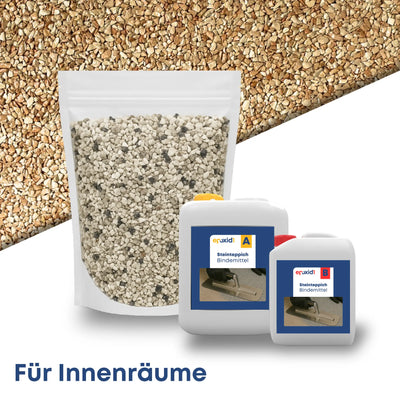 Steinteppich Set INNEN - Rosa Corolla