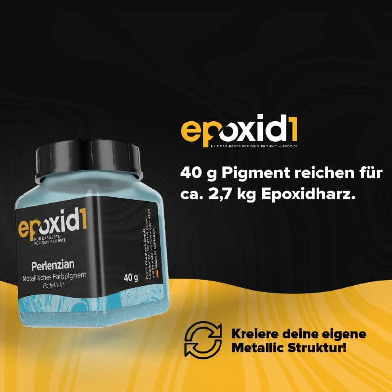 40g epoxid1 Pigment reichen für 2,7kg Harz